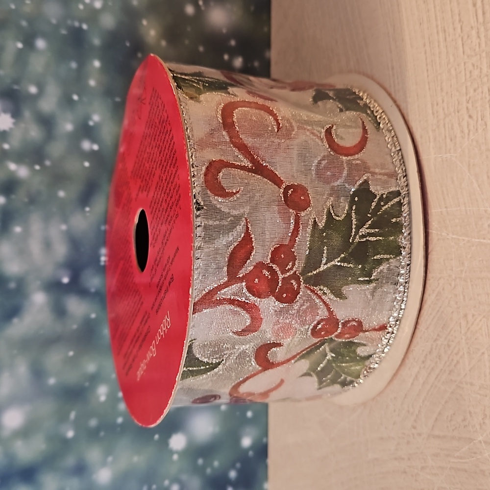 Holiday Christmas non religious wire ribbon rolls and a question game most NWT - Picture 10 of 12